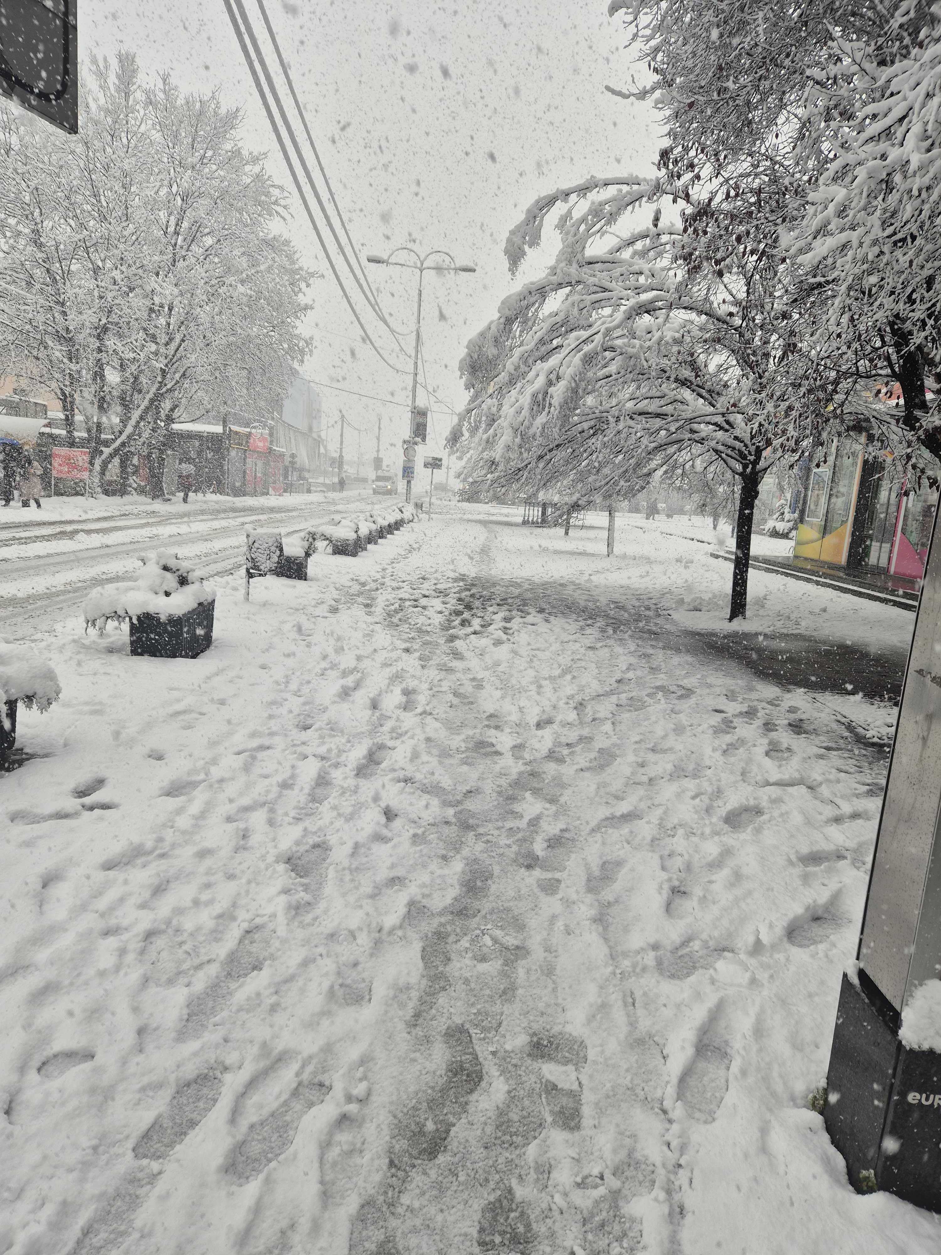 snow-covered village